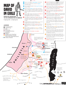 Map of David in Exile Printable