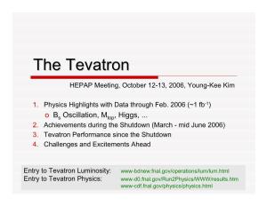 The Tevatrontevatron