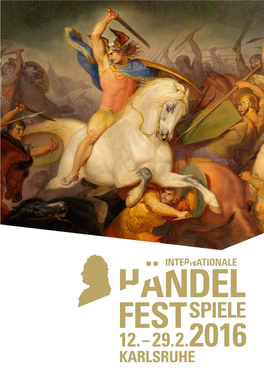 Programmheft HÄNDEL-FESTSPIELE 2016