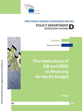 The Implications of EIB and EBRD Co-Financing for the EU Budget