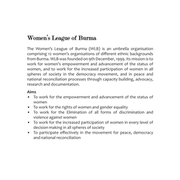 WLB Herstory During the 2007-8 Term