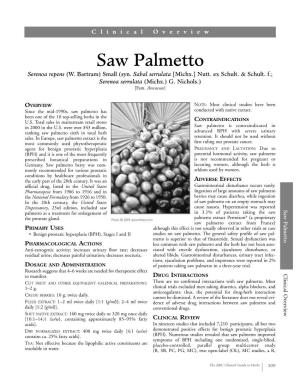 Saw Palmetto Serenoa Repens (W