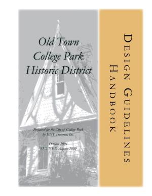 Old Town College Park Historic District