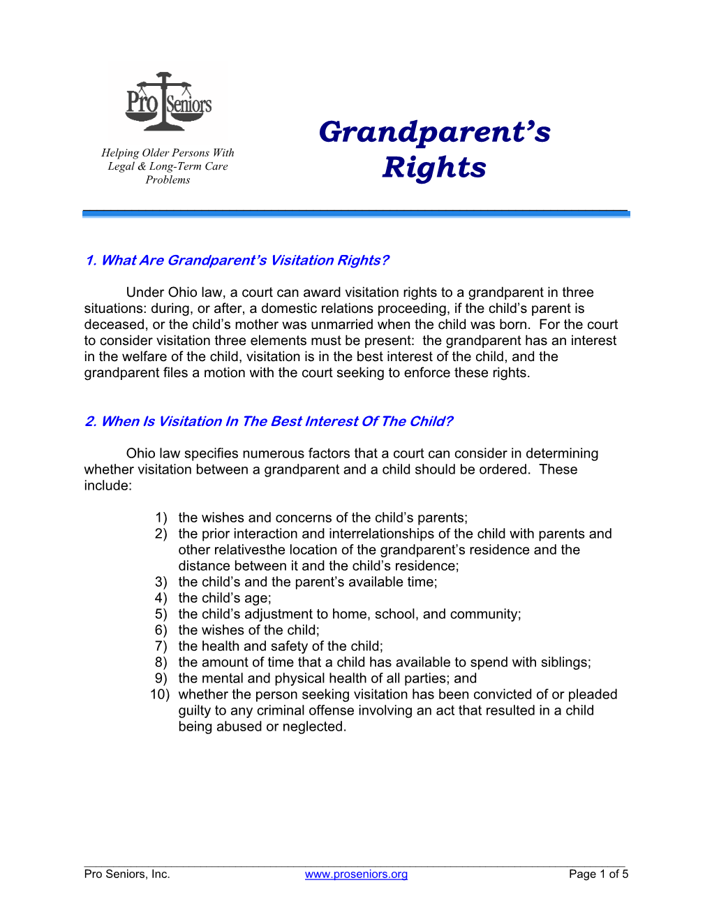 Grandparent's Rights