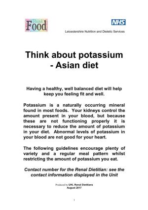 Think About Potassium - Asian Diet