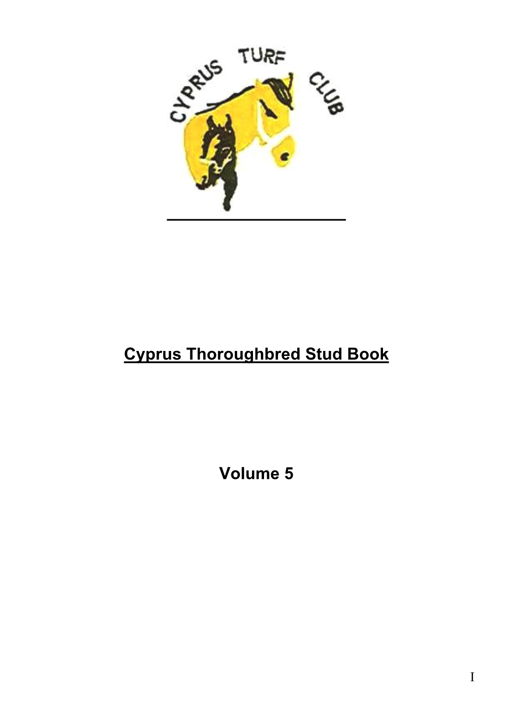 Cyprus Thoroughbred Stud Book Volume 5