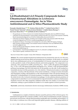 1,4-Disubstituted-1,2,3-Triazole Compounds Induce Ultrastructural Alterations in Leishmania Amazonensis Promastigote