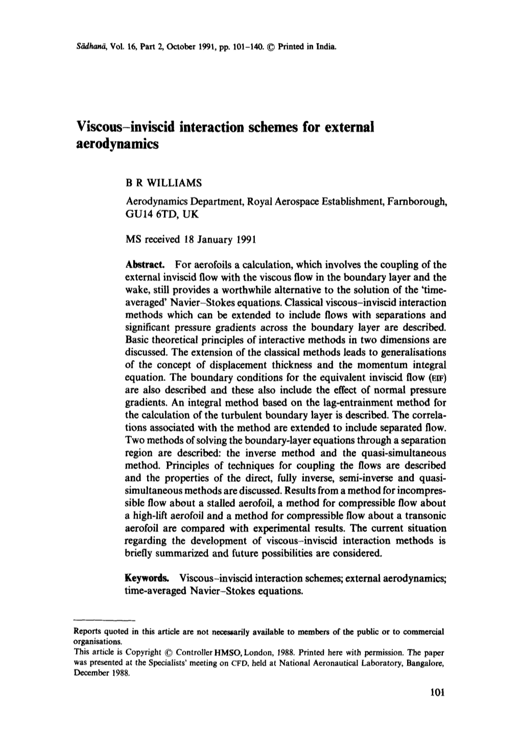 Viscous-Inviscid Interaction Schemes for External Aerodynamics