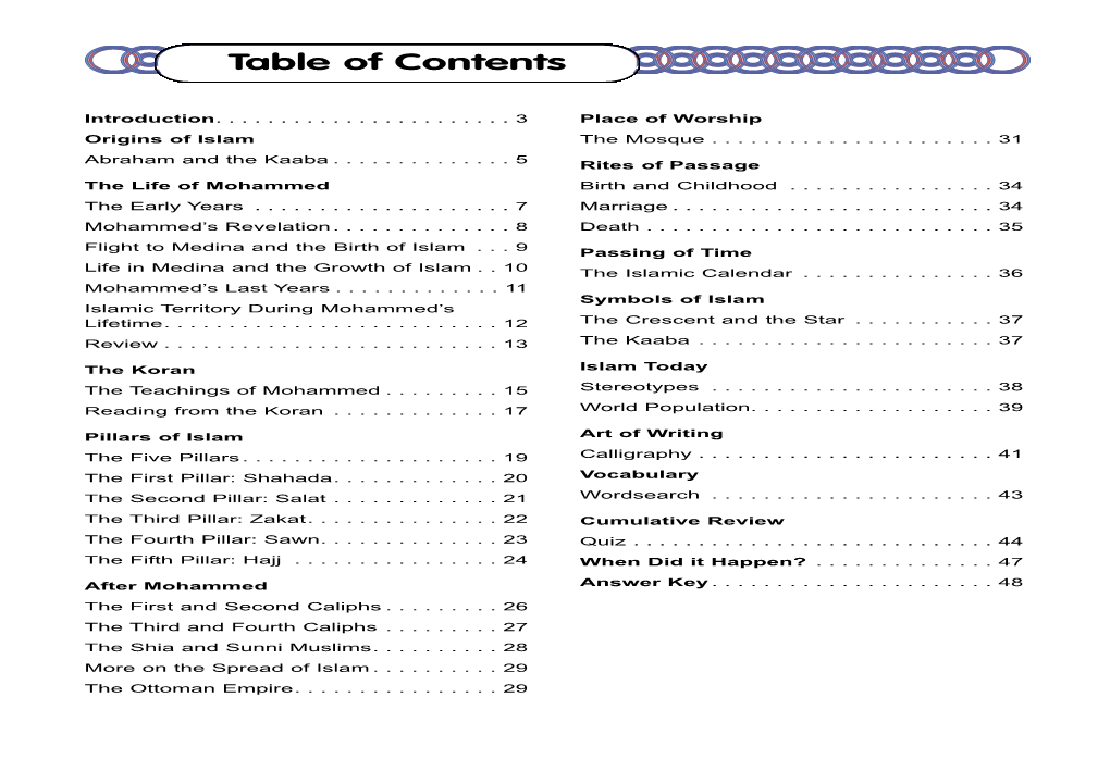 Table of Contents When Did It Happen?