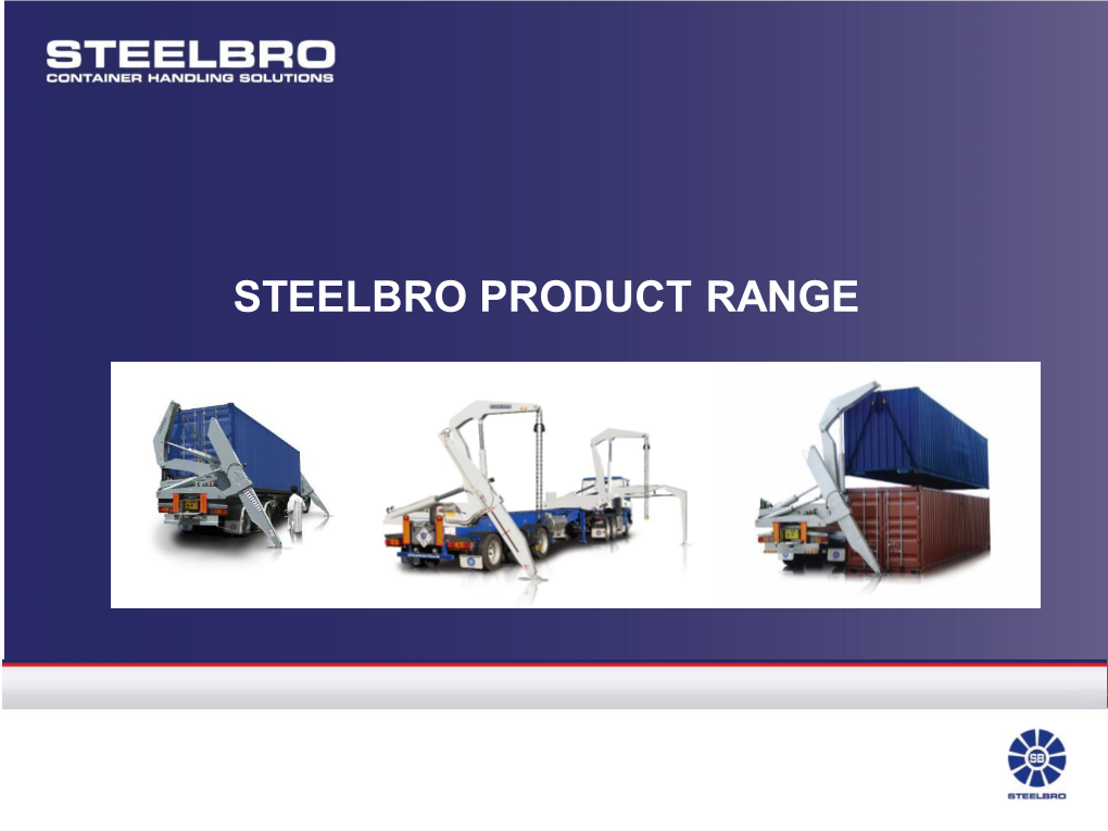 STEELBRO Sidelifter Product Range