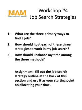Job Search Methods