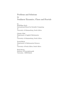 Problems and Solutions in Nonlinear Dynamics, Chaos and Fractals