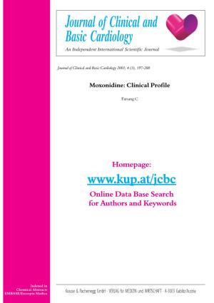 Moxonidine: Clinical Profile