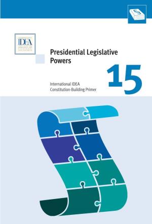 Presidential Legislative Powers