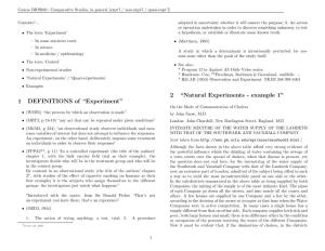 Comparative Studies, in General [Expt’L / Non-Expt’L / Quasi-Expt’L]