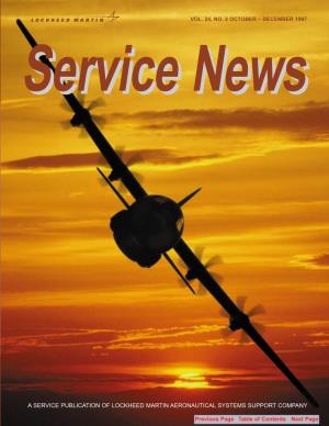 A Service Publication of Lockheed Martin Aeronautical Systems Support Company