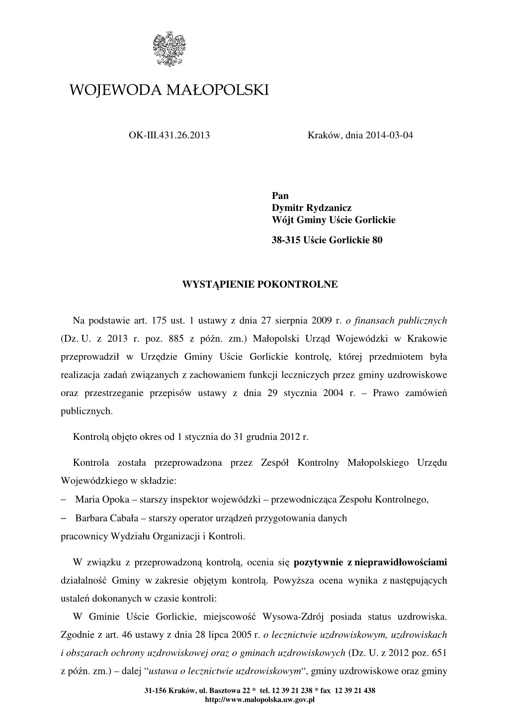 Wojewoda Małopolski