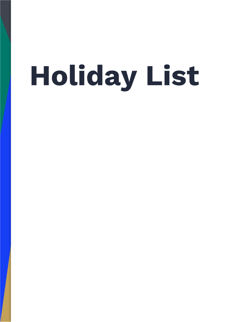 List of Common Holidays for the Year 2020-21 (Pec Santacruz)