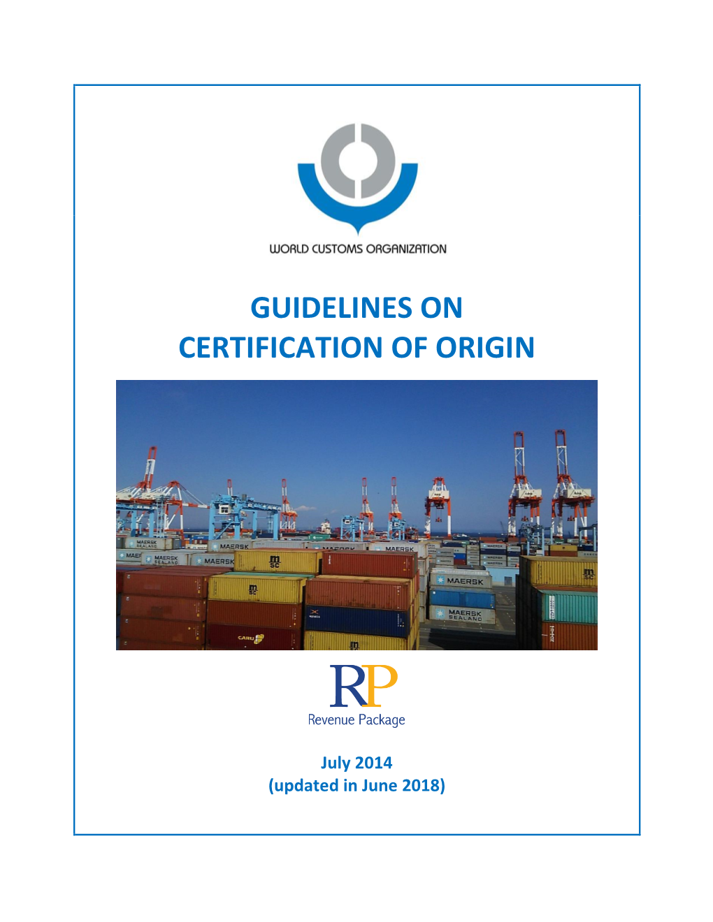 Guidelines on Certification of Origin