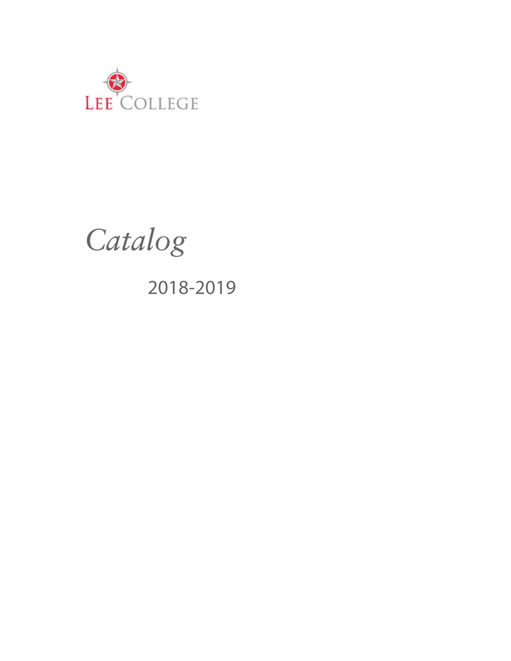 2018-2019 Catalog