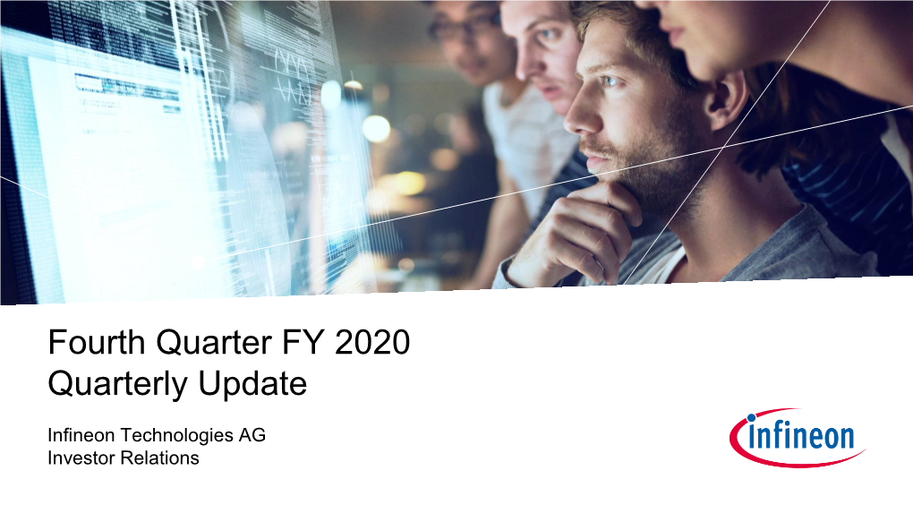 Fourth Quarter FY 2020 Quarterly Update