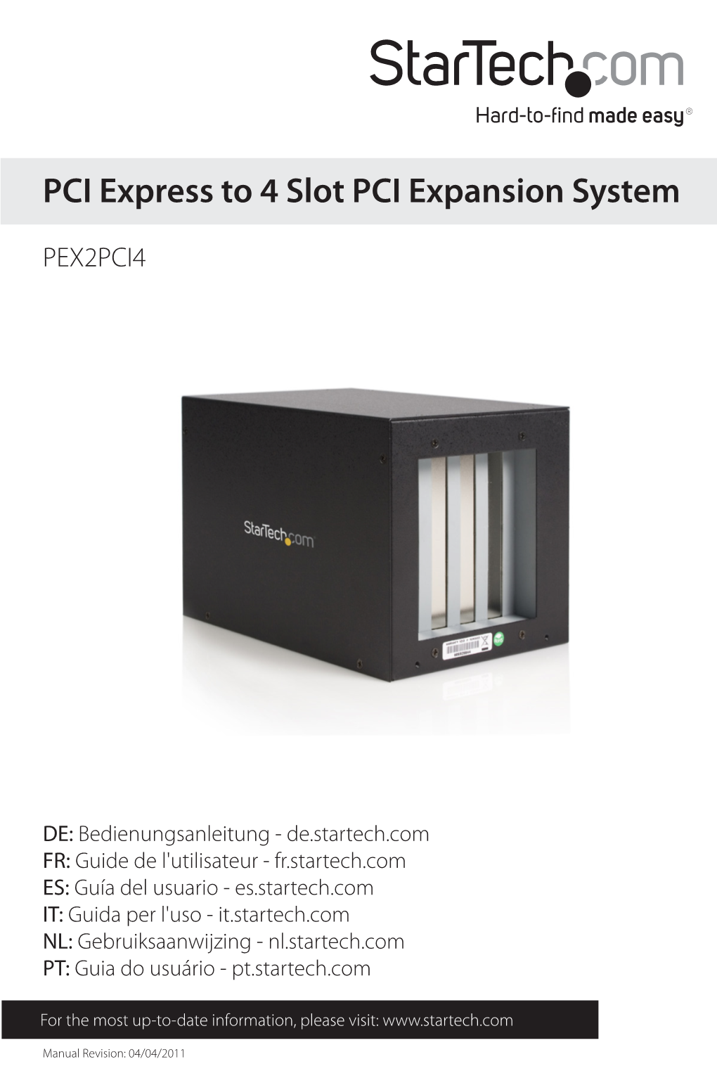 PCI Express to 4 Slot PCI Expansion System