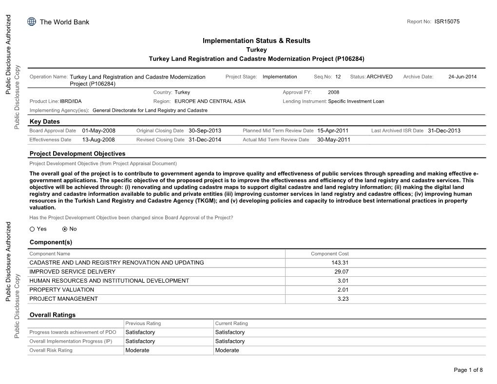 World Bank Document