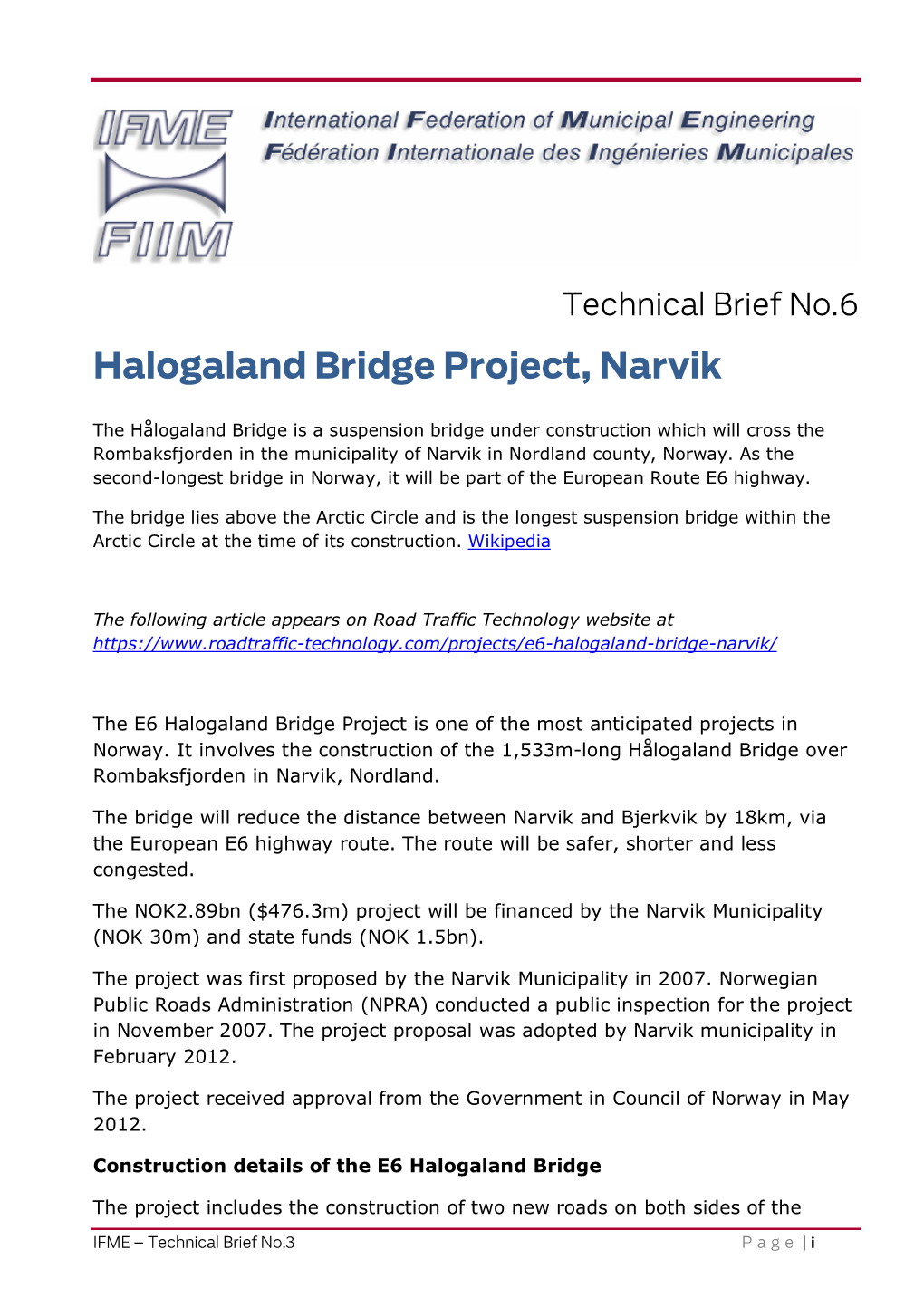 Halogaland Bridge Project, Narvik