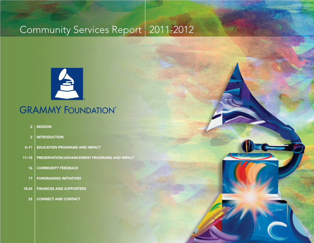 Community Services Report 2011-2012