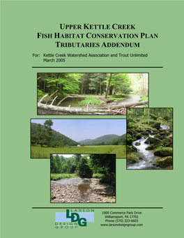 SECOND DRAFT Upper Kettle Creek Fish Habitat Conservation Plan