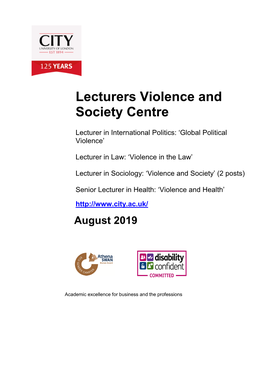 Lecturers Violence and Society Centre