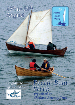 Peerie Boat Week, Contributing Financially, and with Provision of the Main Venue and Key Staff