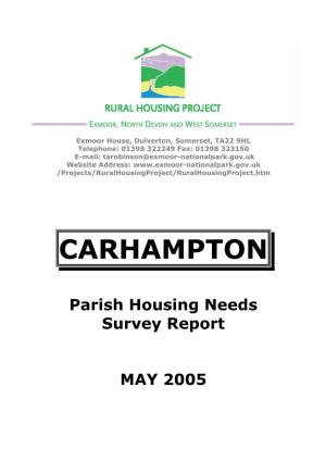 Carhampton Report 2005