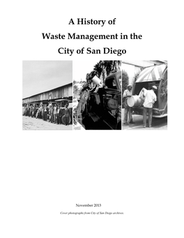 A History of Waste Management in the City of San Diego