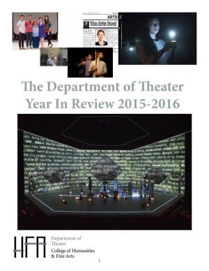 The Department of Theater Year in Review 2015-2016