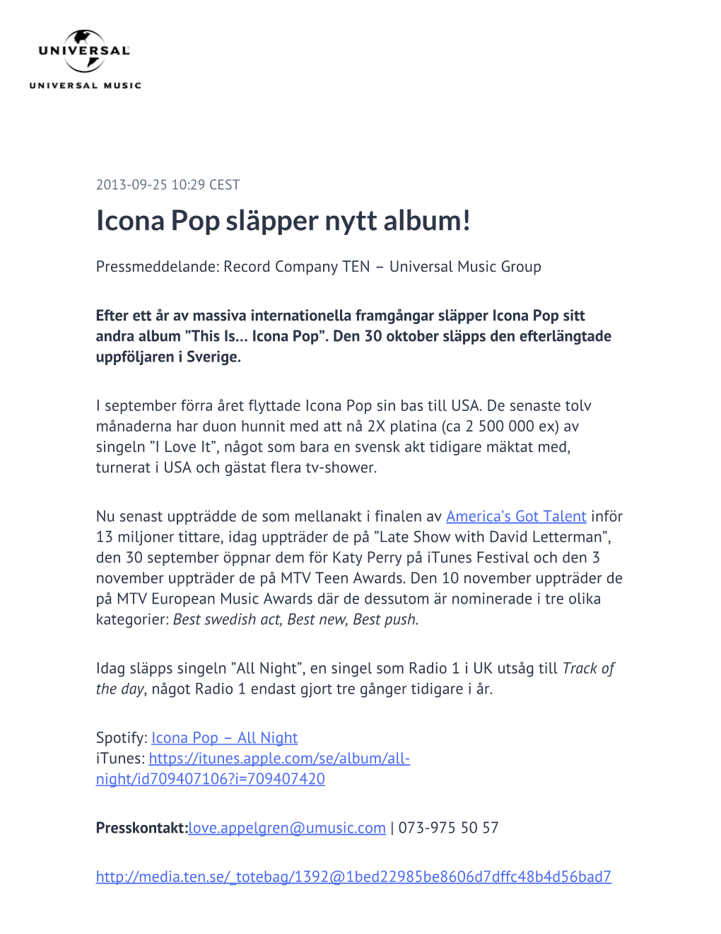 Icona Pop Släpper Nytt Album!