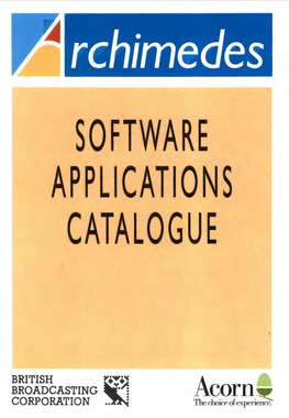 Software Applications Catalogue