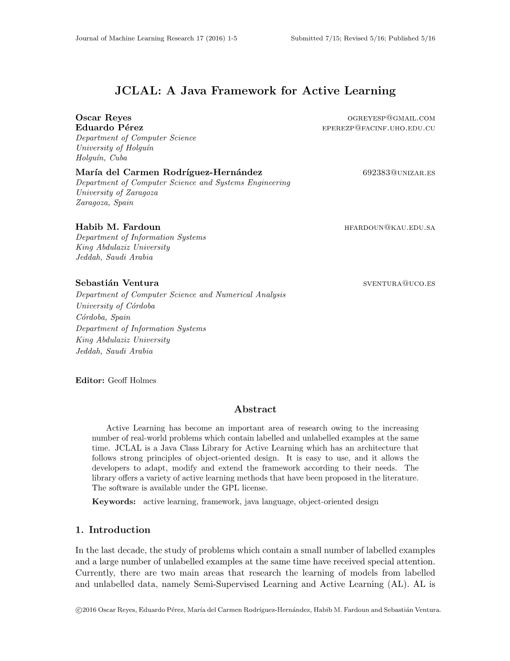 JCLAL: a Java Framework for Active Learning