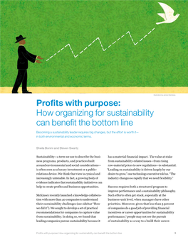 Profits with Purpose: How Organizing for Sustainability Can Benefit the Bottom Line