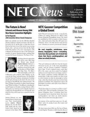 NETC News, Vol. 15, No. 3, Summer 2006