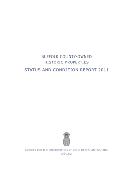 Suffolk County-Owned Historic Properties: Status and Condition