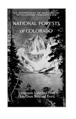 National Forests. of Colorado $
