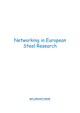 Networking in European Steel Research