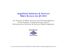 Software & Services M&A Review