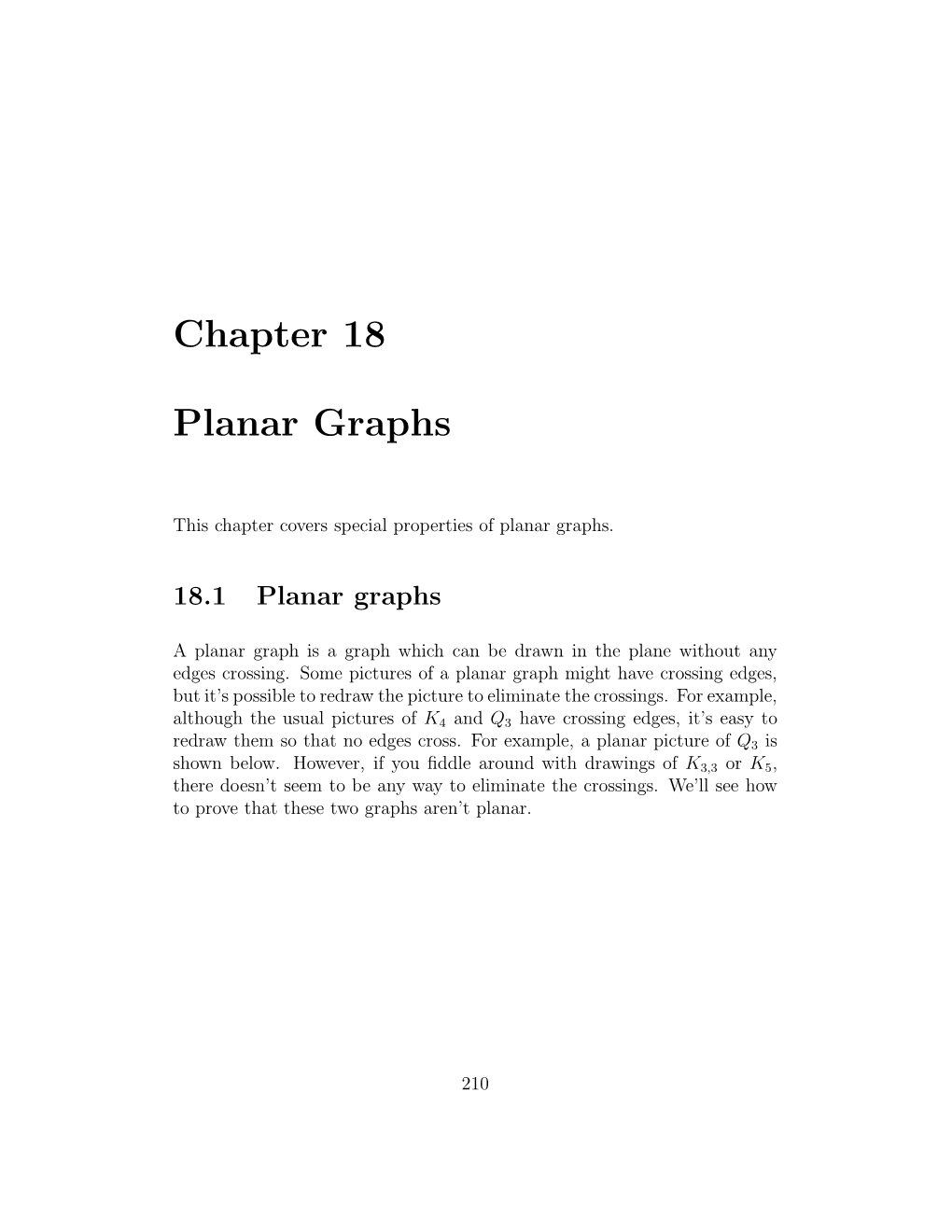 Planar Graphs