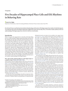 Five Decades of Hippocampal Place Cells and EEG Rhythms in Behaving Rats