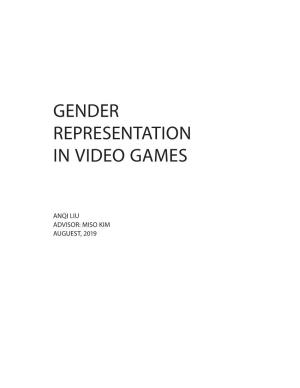 Gender Representation in Video Games