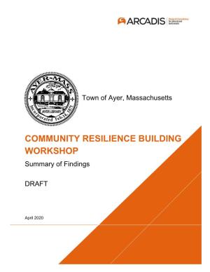 Community Resilience-Building Workshop Summary of Findings Draft