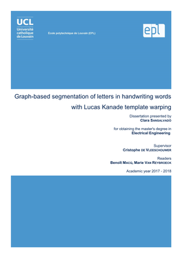 Graph-Based Segmentation of Letters in Handwriting Words with Lucas Kanade Template Warping