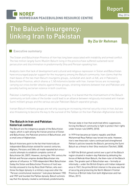The Baluch Insurgency: Linking Iran to Pakistan by Zia Ur Rehman